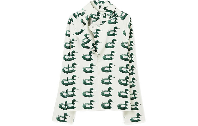 Рубашка Burberry Vine Green, женская, зеленый