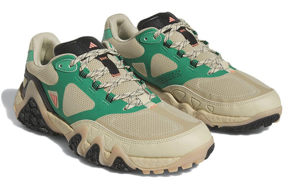 Кроссовки (WMNS) Adidas Adicross Lo BOOST Golf Shoes 'Savanna Court Green', цвет savanna / coral fusion / court green — фото 3