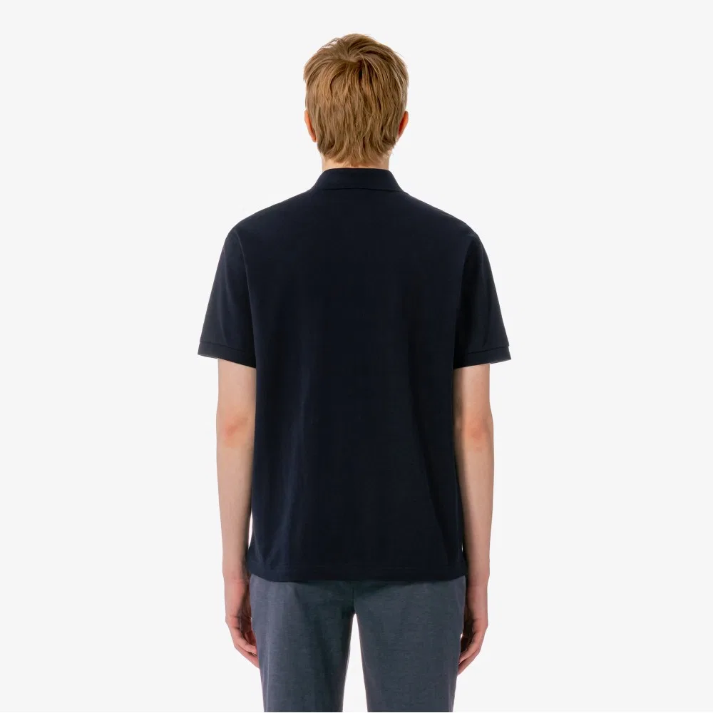 Рубашка-поло Lacoste French Regular Fit мужская, темно-синий — фото 3