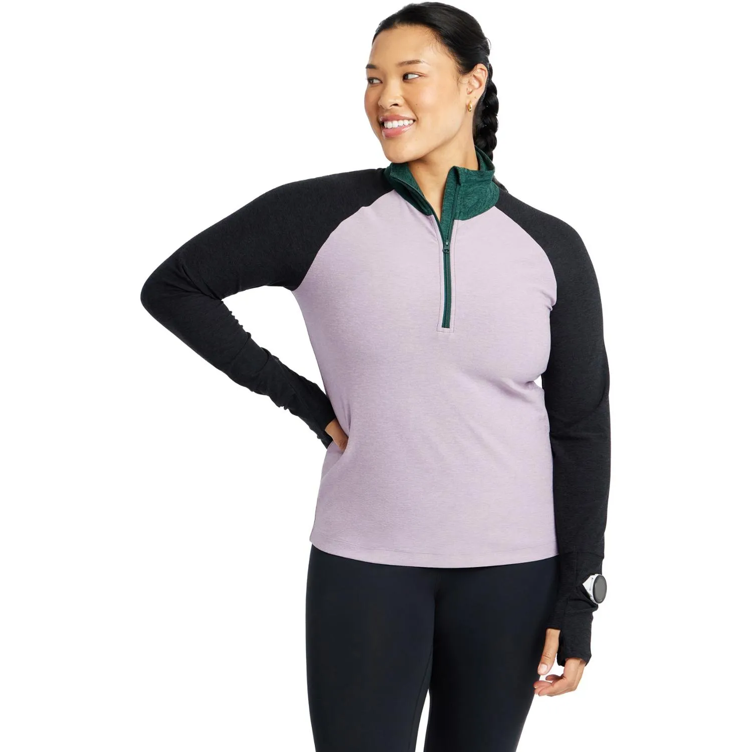 

Люкс Полу-молния Oiselle, Dusty Lavender Multi