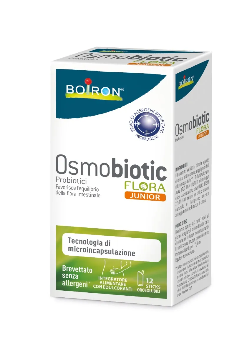 

Boiron Osmobiotic Flora Junior Пробиотическая добавка 12 пакетиков-стиков со вкусом малины