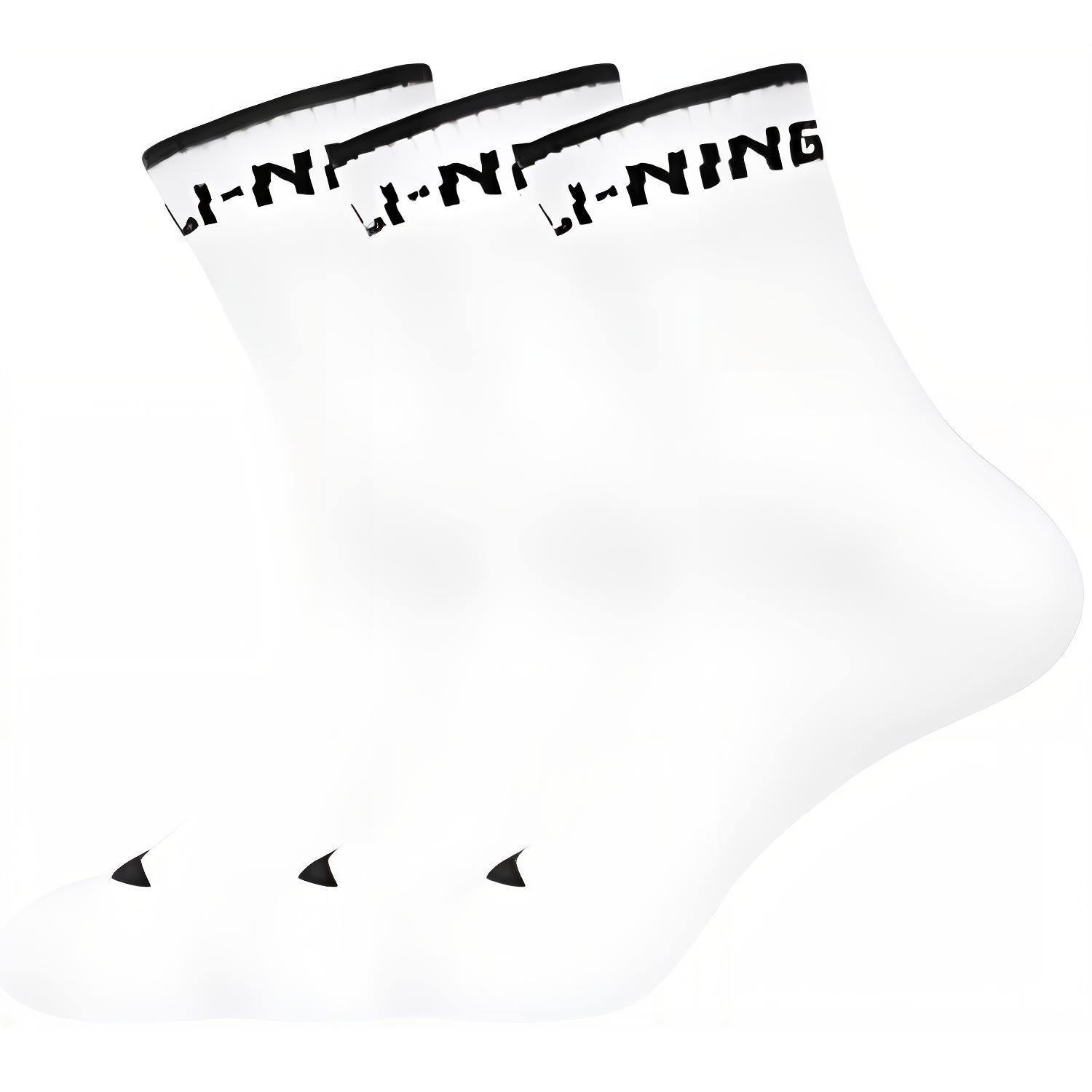 

Носки LiNing Sports Life Collection Crew унисекс, 3 пары, белые