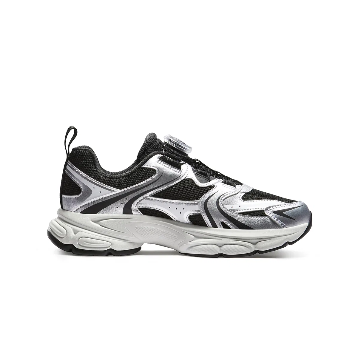 Кроссовки беговые Heritage FHT Cushioning FILA KIDS черные/серебристые — фото 3