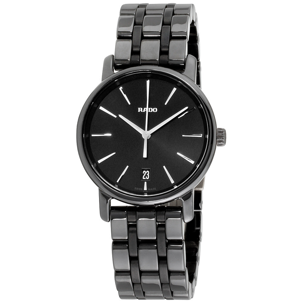 

Женские кварцевые часы Rado R14063182 DiaMaster 33 мм, черный