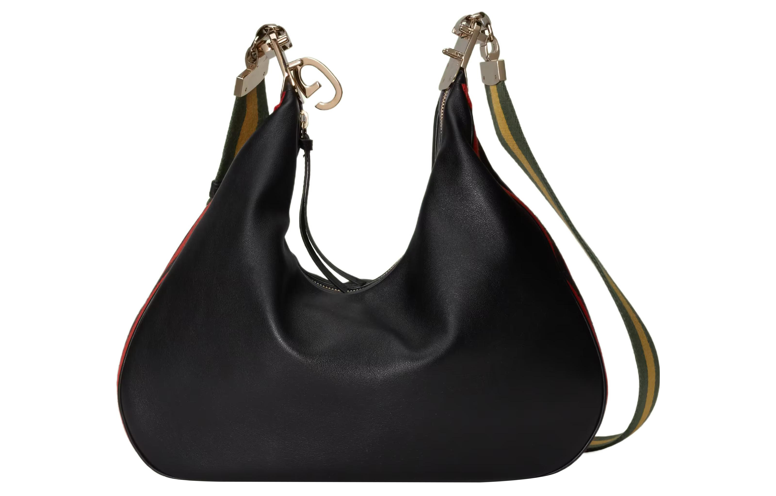 

GUCCI Кожаная сумка кроссбоди, женская наплечная сумка black