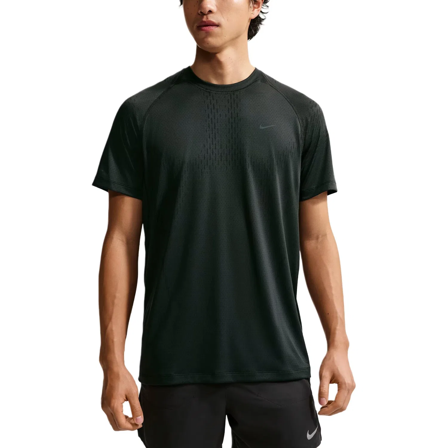 Мужская беговая футболка Dri FIT ADV Nike, Dark Black/Black