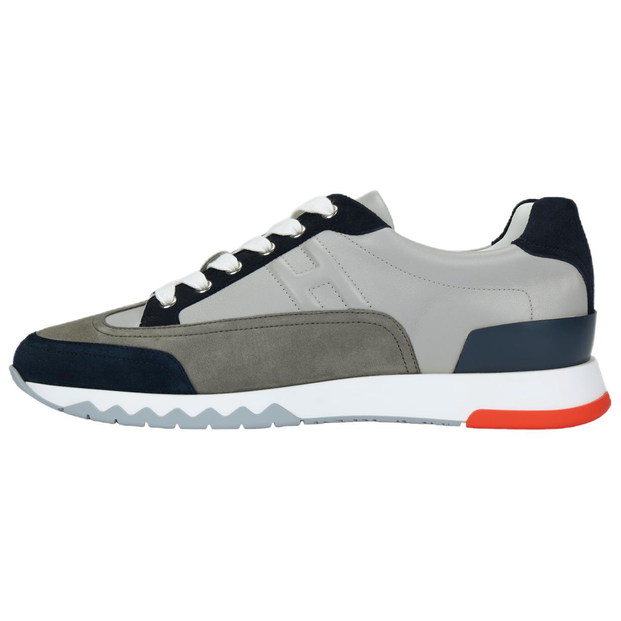 

Кроссовки Trail Low-Teal, мужские, цвет Flint Gray HERMES, Original Shoe Box Included