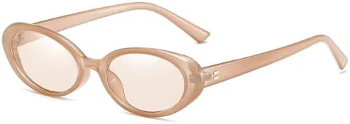 

Ретро-солнцезащитные очки 2027 года для женщин, маленькие круглые, «кошачий глаз», для ношения на открытом воздухе, защита от УФ-излучения UV400 MTZJH, 6.champagne