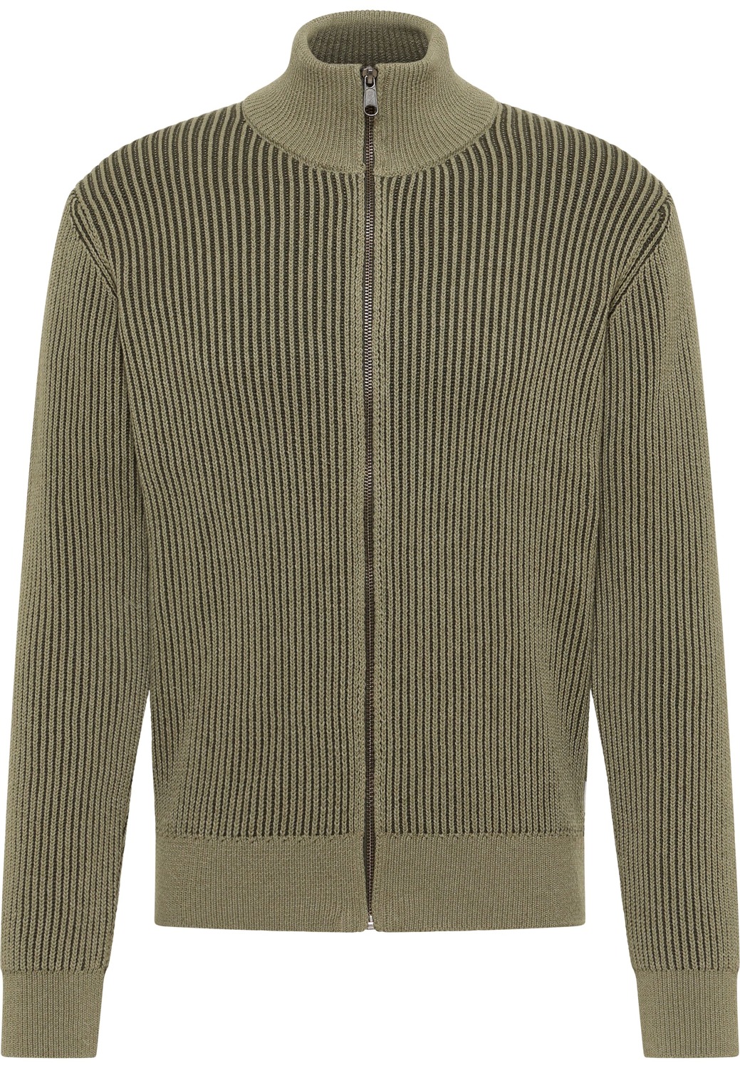 

MUSTANG Кардиган 'Escondido' вязаный, цвет хаки