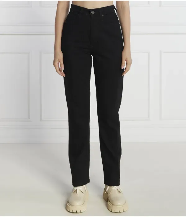 Джинсы straight fit Calvin Klein, черный