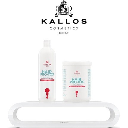 Крем-маска для волос Kjmn Hair Pro-Tox с кератином, коллагеном и гиалуроновой кислотой 1000 мл, Kallos — фото 3