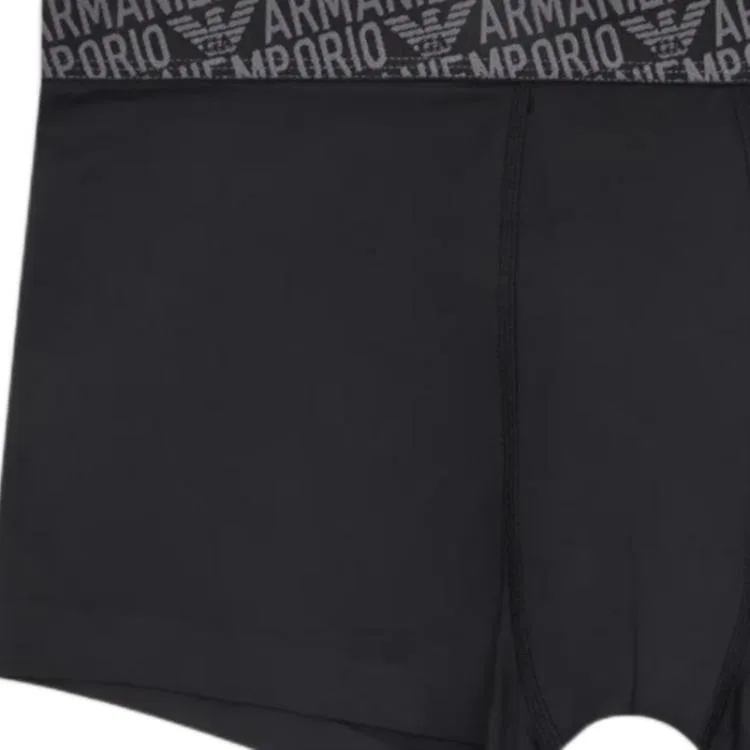 Боксеры Emporio Armani Essential Microfibre, черные — фото 4
