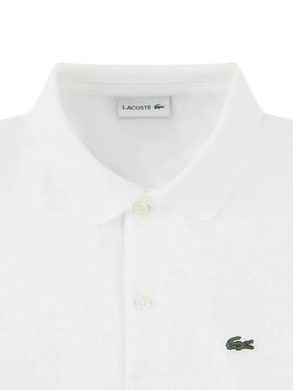 Поло с нашивкой с логотипом Lacoste Kids, белый — фото 4