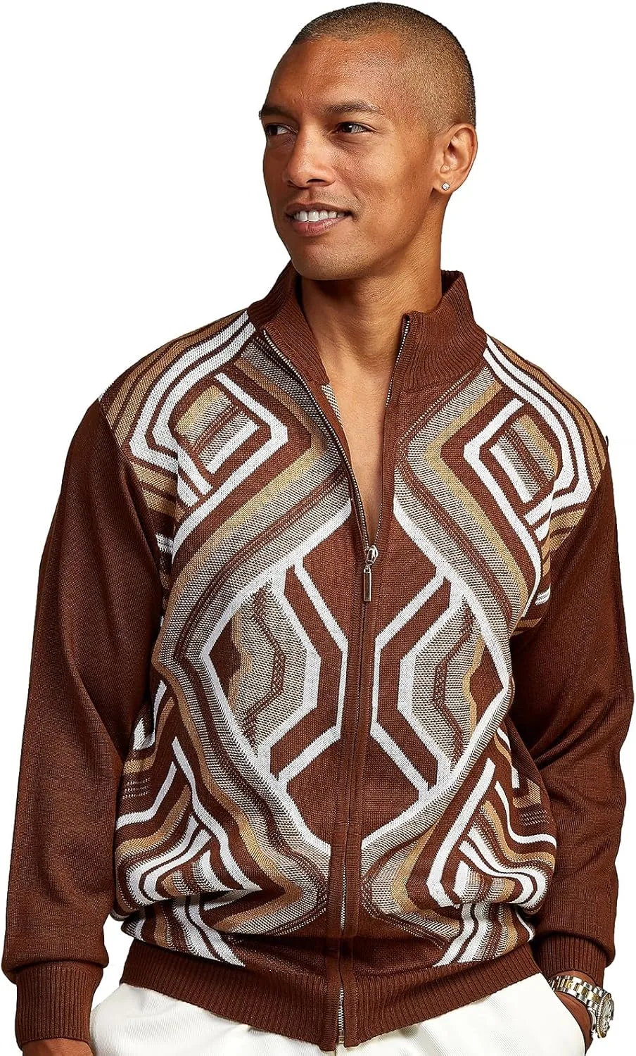 

STACY ADAMS мужской зимний свитер на молнии