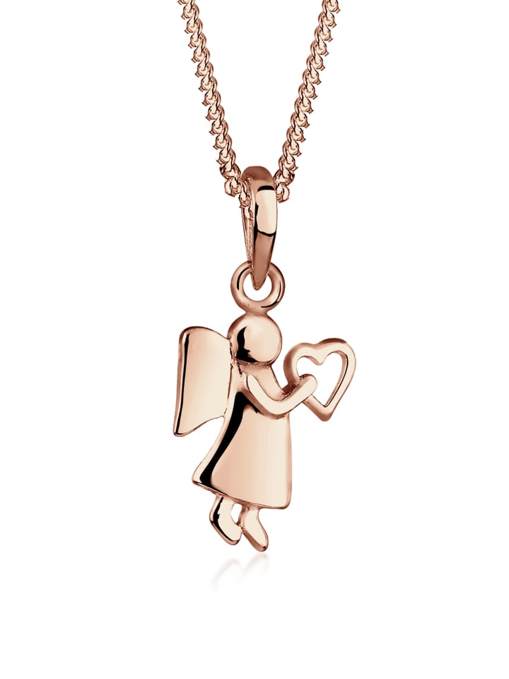 

Elli Колье из серебра 925 пробы: ангел и сердце в оправе из розового золота