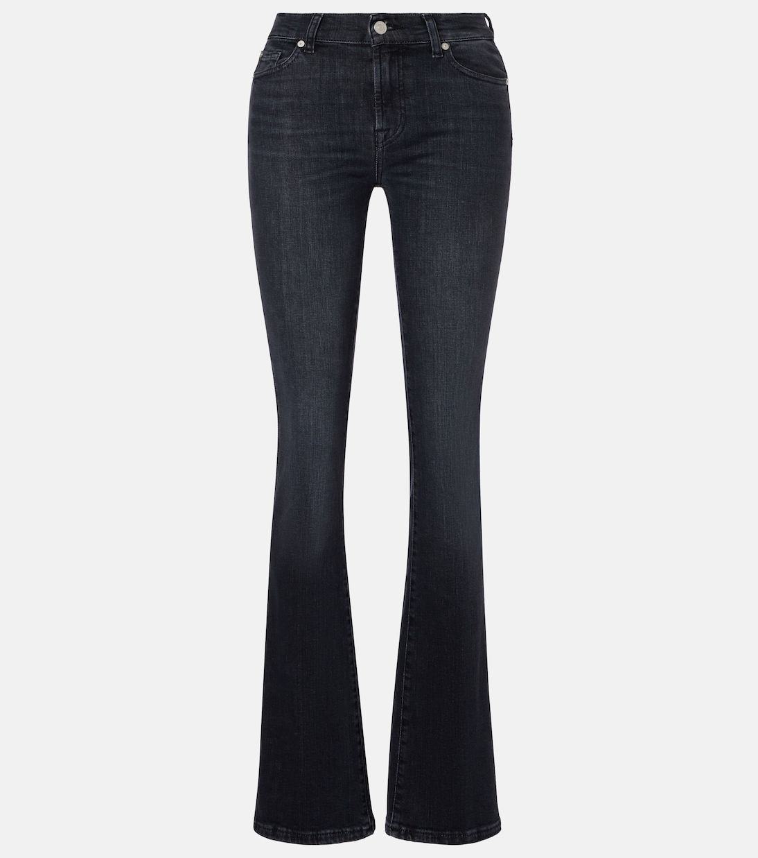 

Брюки-клеш с завышенной талией bootcut 7 For All Mankind, Blacky