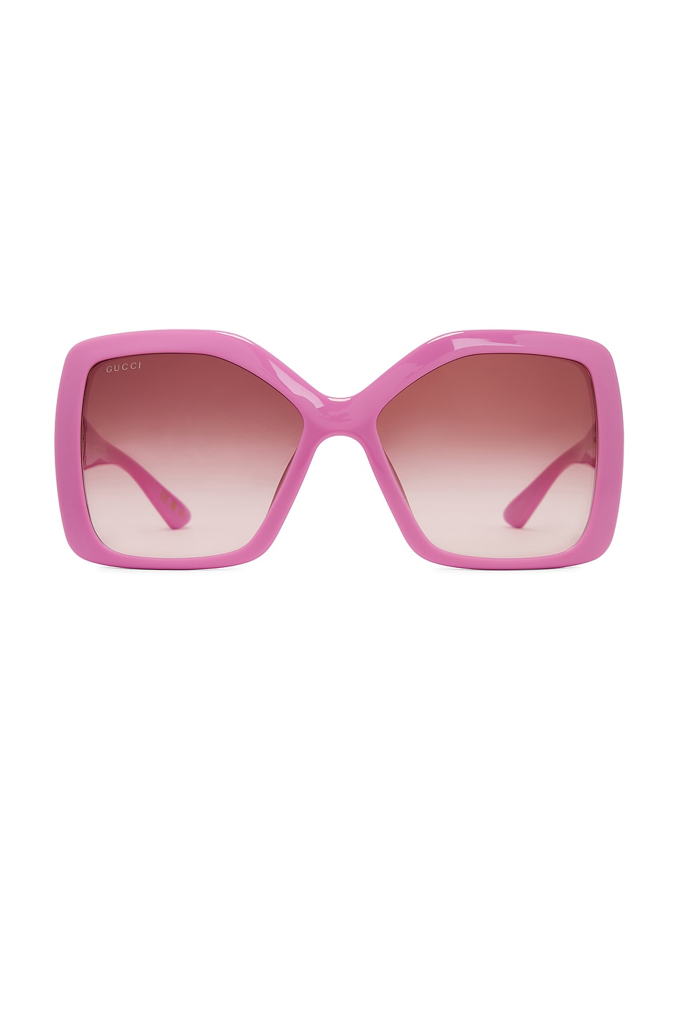 

Квадратные солнцезащитные очки Gucci, shiny solid pink