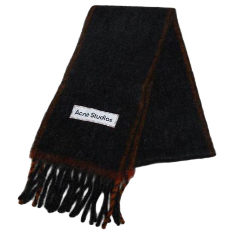 

Шарф с бахромой и логотипом Acne Studios