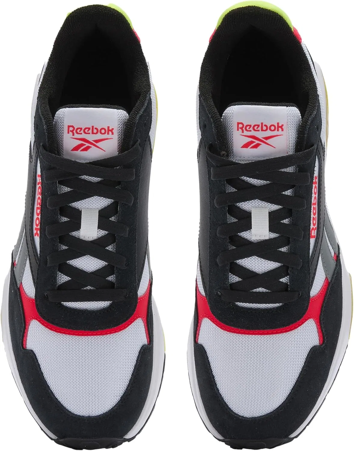 Кроссовки Reebok Unisex Glide DMX, White Black Energy Red — фото 4