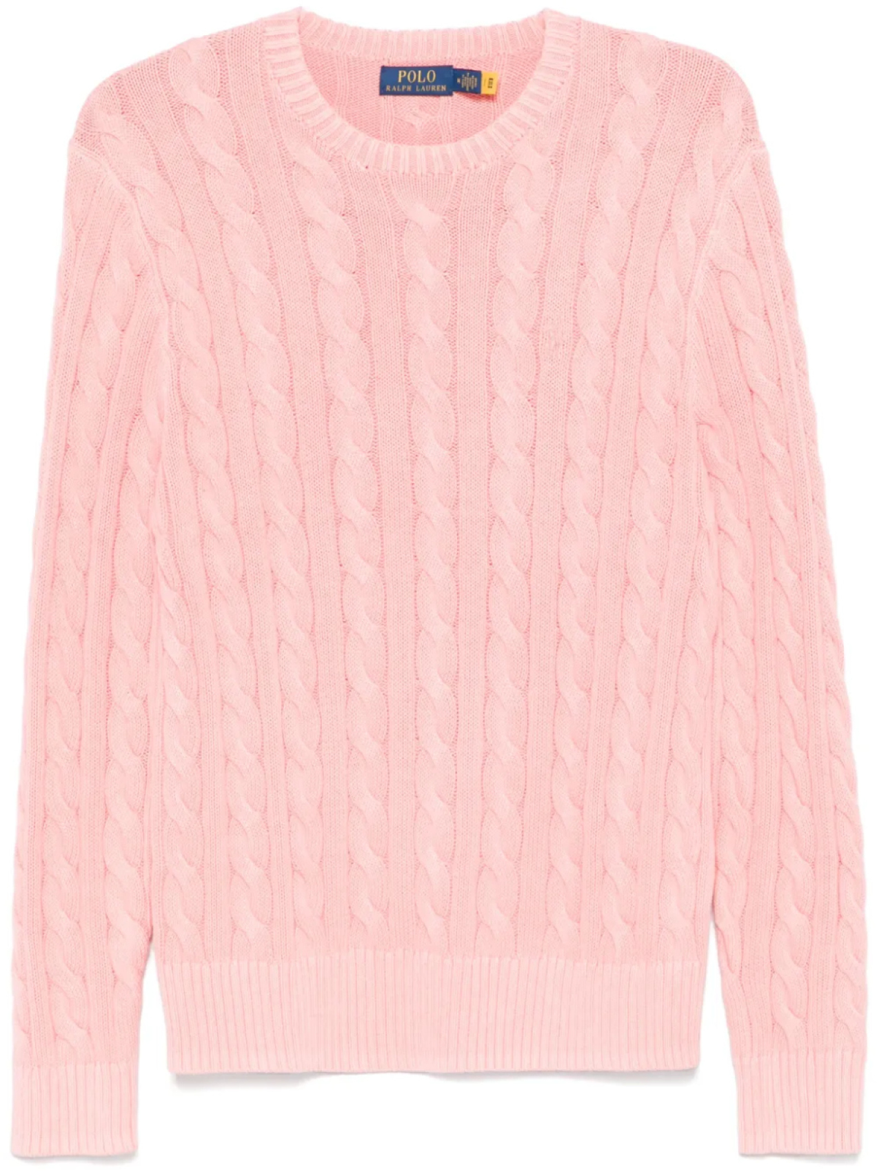 

Свитер косой вязки Polo Ralph Lauren, розовый