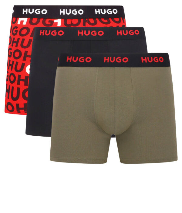 

Трусы мужские Hugo Bodywear боксеры 3 шт, мультиколор