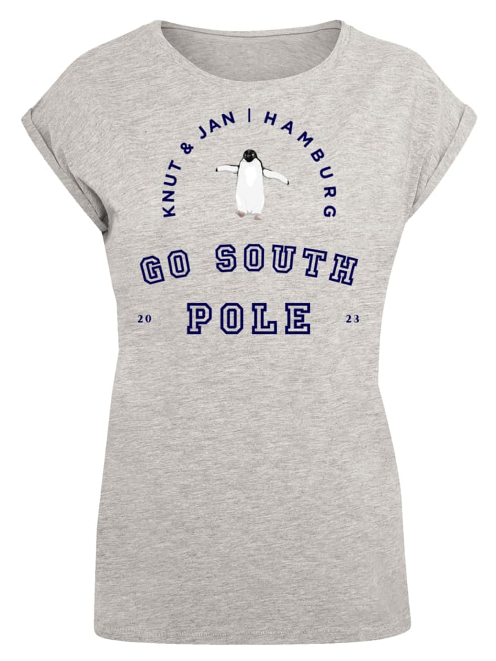 

Футболка Penguin Knut & Jan Hamburg в цвете серый меланж F4NT4STIC