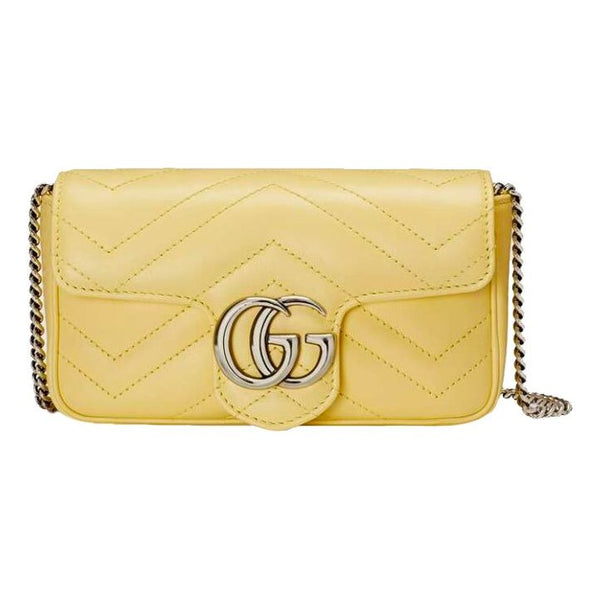 

Сумка marmont mini-sized single-shoulder bag yellow Gucci, желтый