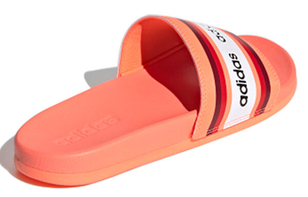 Тапочки farm rio x adilette comfort slides 'signal coral' Adidas, розовый — фото 3