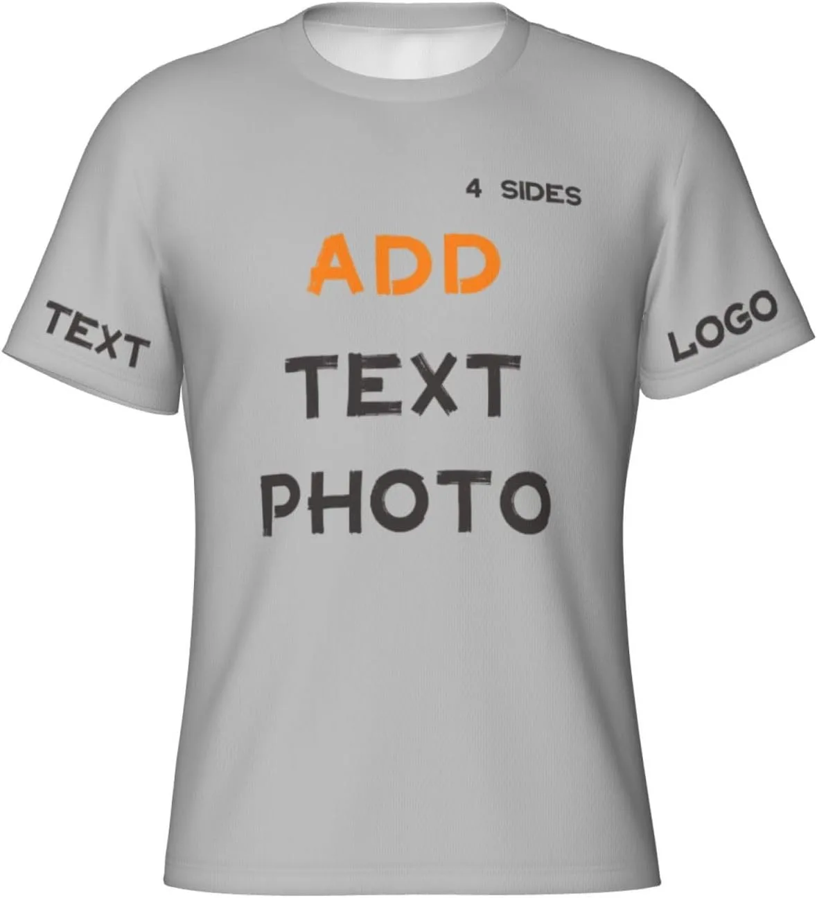 

Футболка Custom с принтом на 4 сторонах