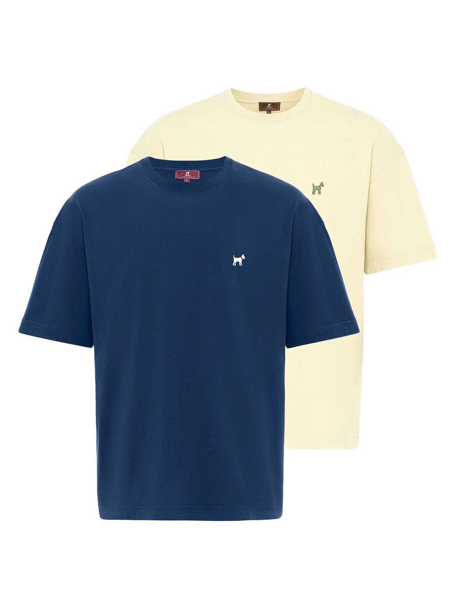 

Рубашка Williot Massa, цвет Navy/Pastel yellow