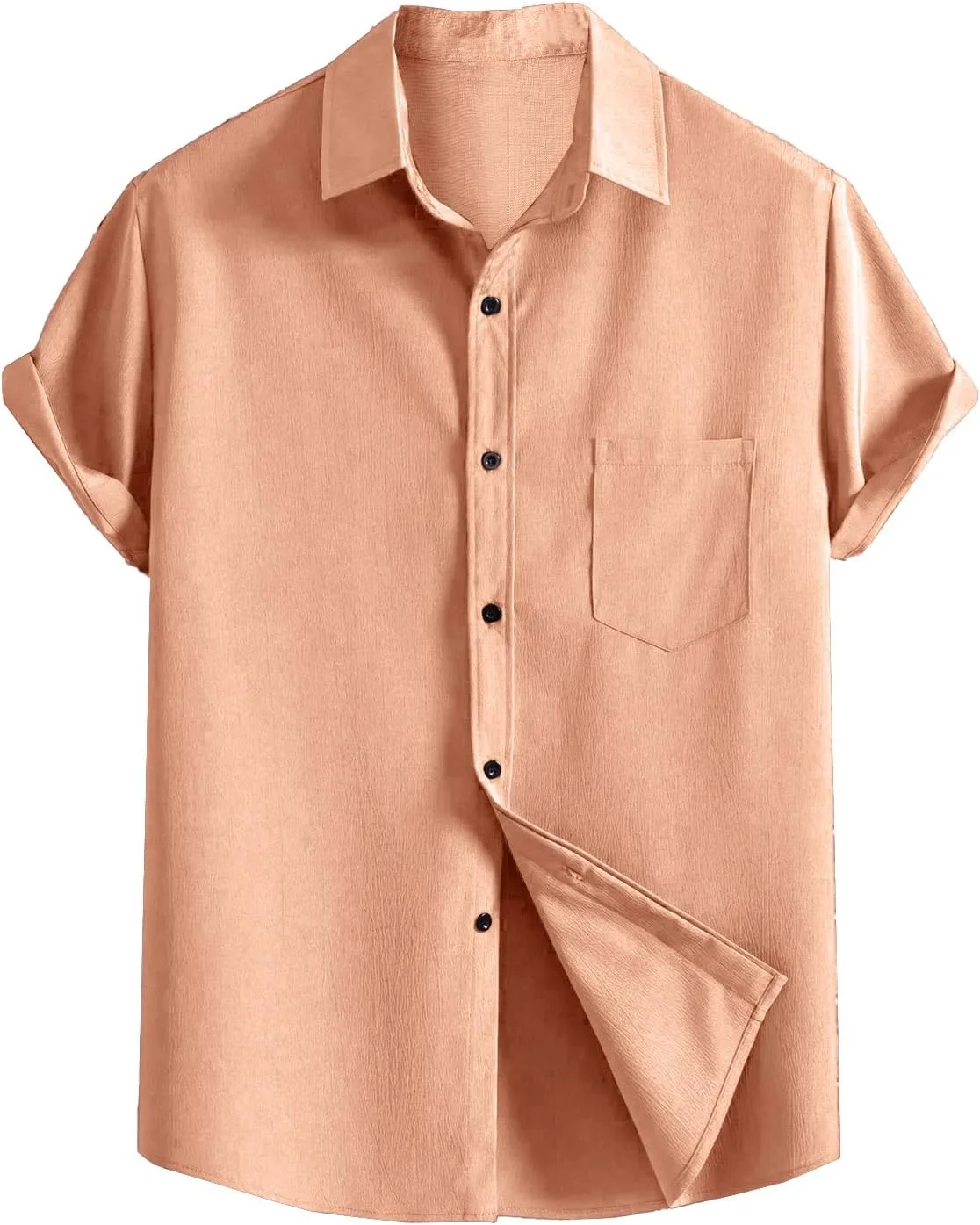 

Хлопковая льняная поло для мужчин, casual, однотонная, с коротким рукавом и карманом LGHLMCL