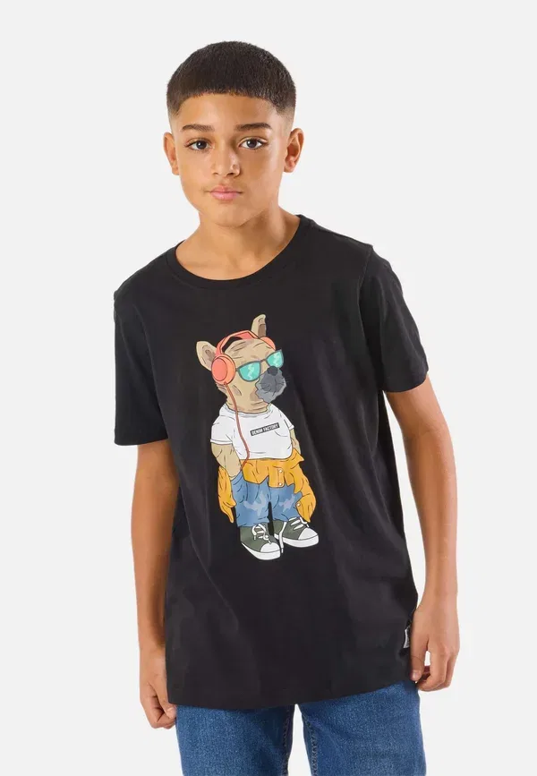 Футболка Denim Factory San Diego Tee B Jr Print T-Shirt, черный — фото 2