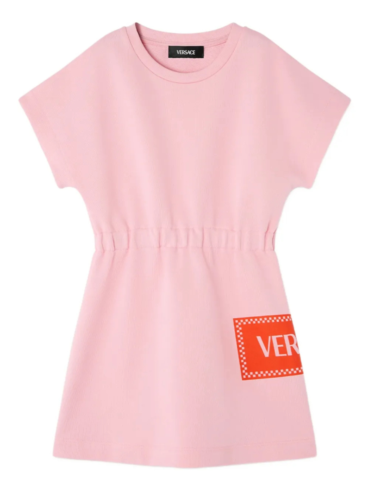 

Платье с логотипом Versace Kids, приталенное, розовый