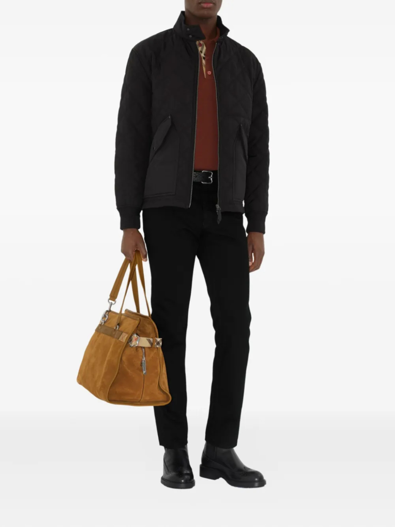 Джинсы Burberry узкие, черный — фото 2