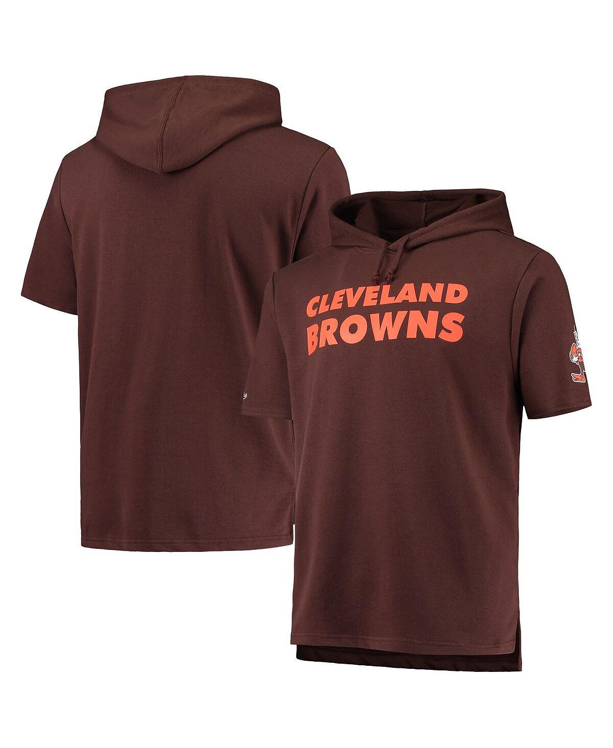 

Мужская коричневая футболка с капюшоном Cleveland Browns Game Day Mitchell & Ness, Коричневый, Мужская коричневая футболка с капюшоном Cleveland Browns Game Day Mitchell & Ness