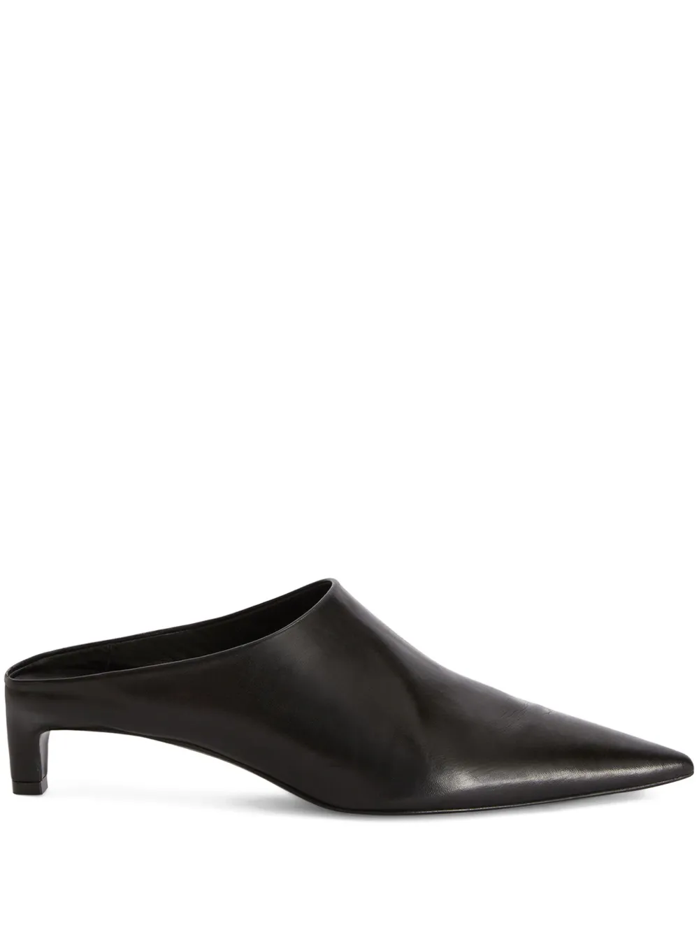 Кожаные мюли JIL SANDER, черный