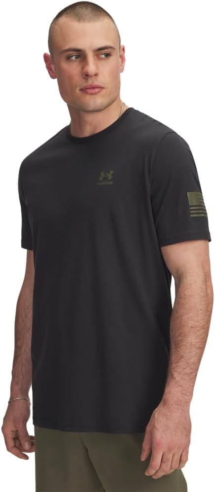 

Мужская футболка с коротким рукавом Under Armour Freedom Flag, (003) Black/Marine Od Green, Черный, Мужская футболка с коротким рукавом Under Armour Freedom Flag, (003) Black/Marine Od Green