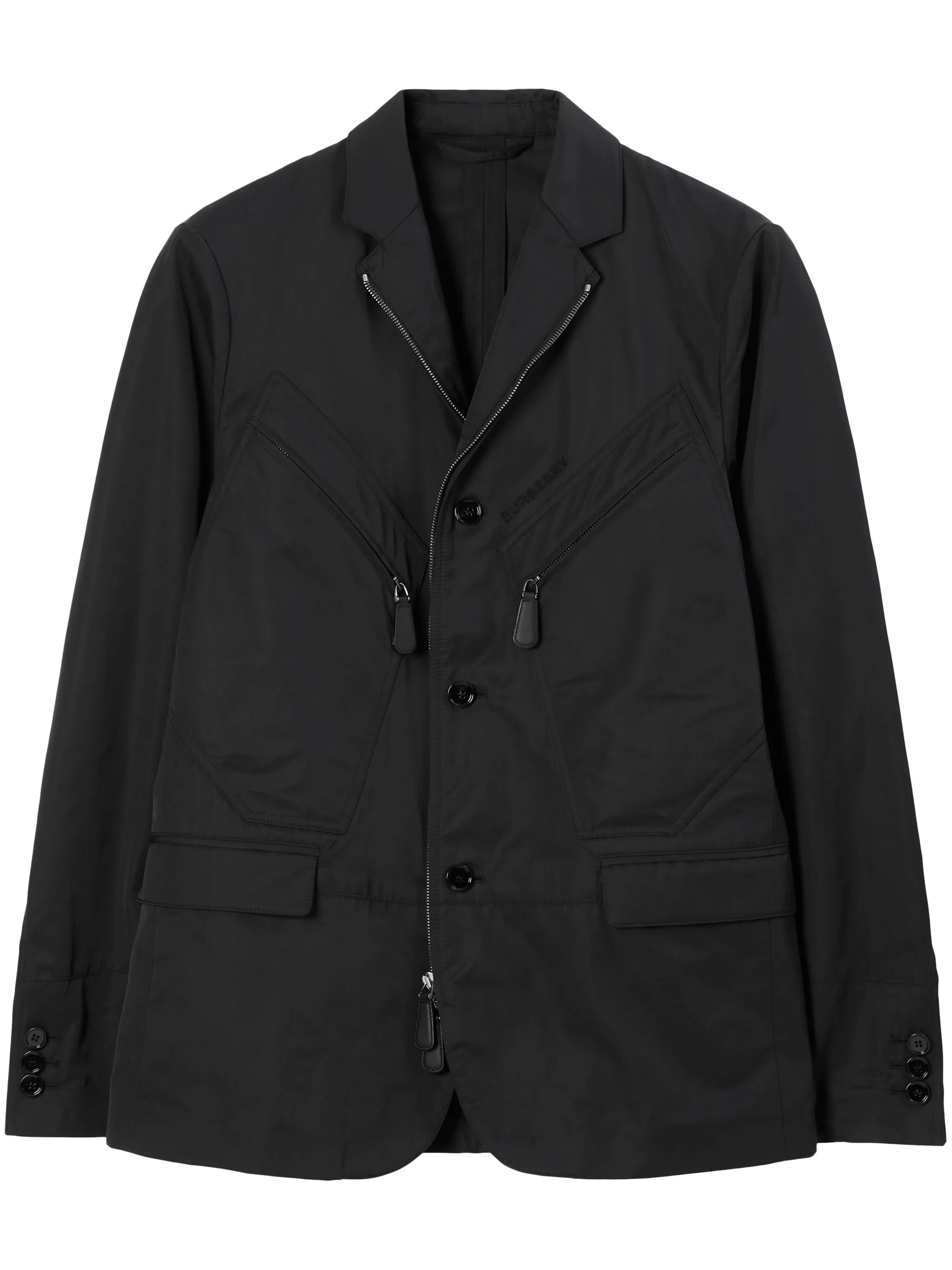 

Пиджак строгого кроя Burberry, черный