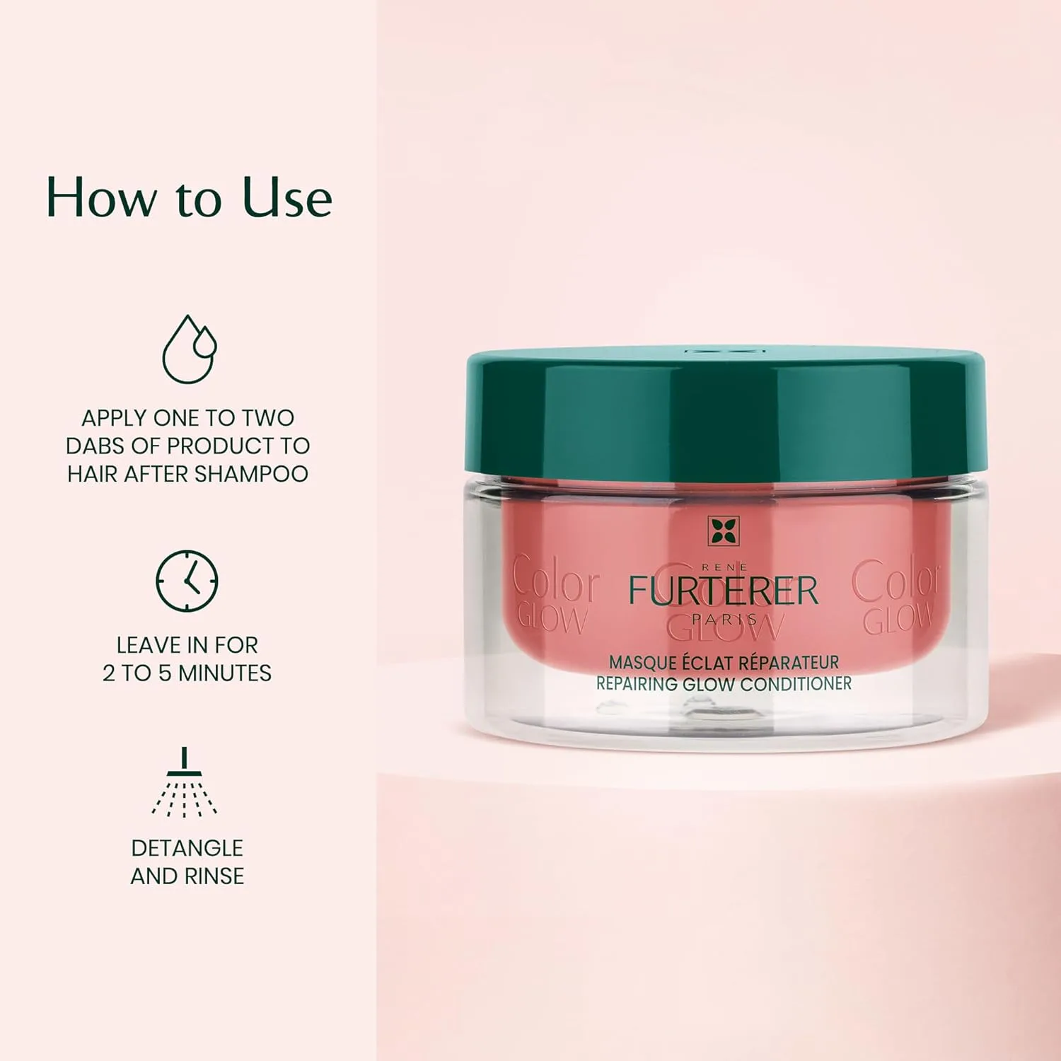 Кондиционер для восстановления цвета волос Rene Furterer Color Glow Repairing Glow Conditioner с аминокислотами и эфирным маслом лимона. 198 мл (.) — фото 4