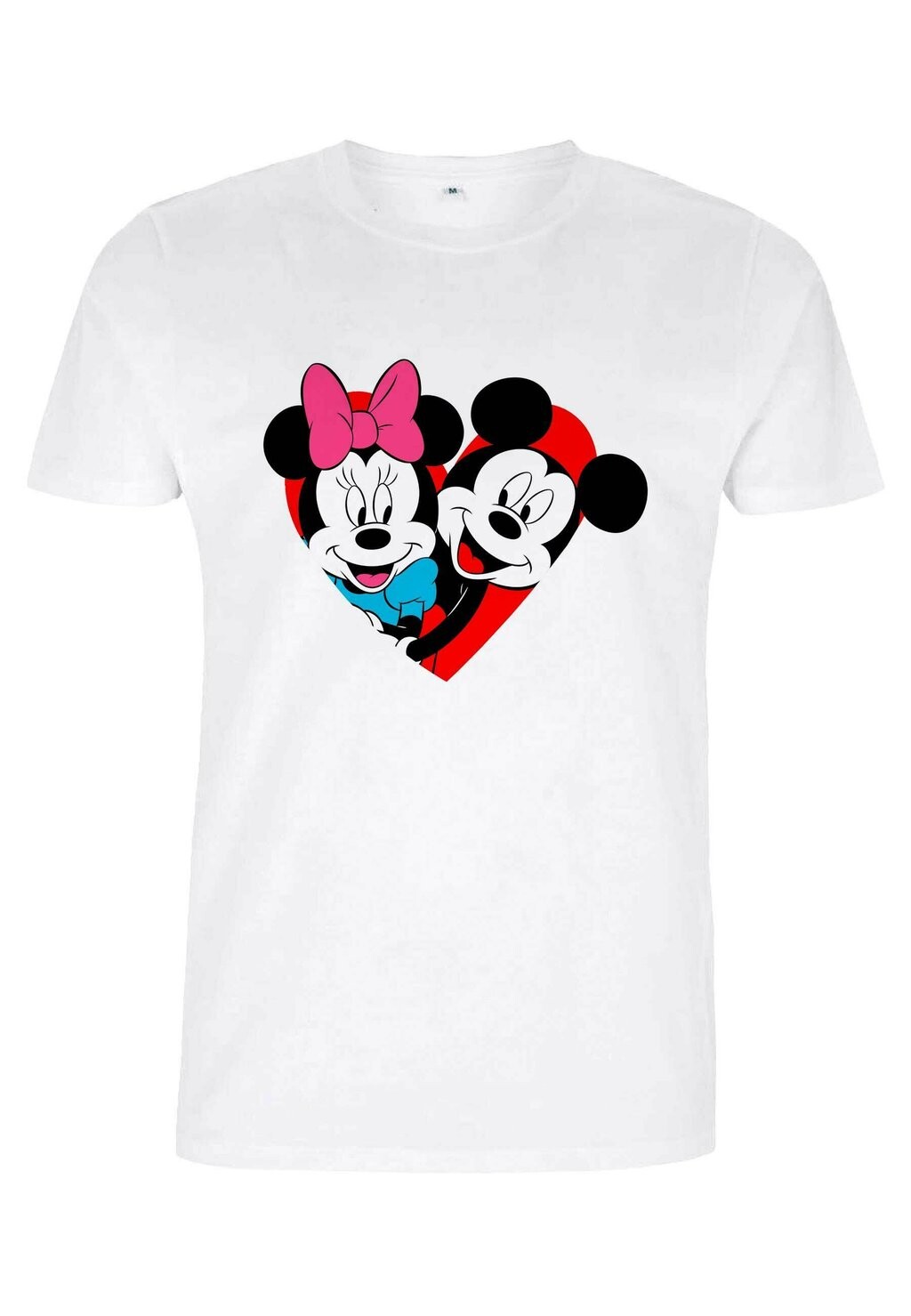 

Футболка с принтом MICKEY MOUSE MICKEY MINNIE HEART Disney, белый
