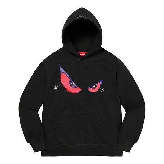 

Толстовка eyes hooded sweatshirt 'black red' Supreme, черный
