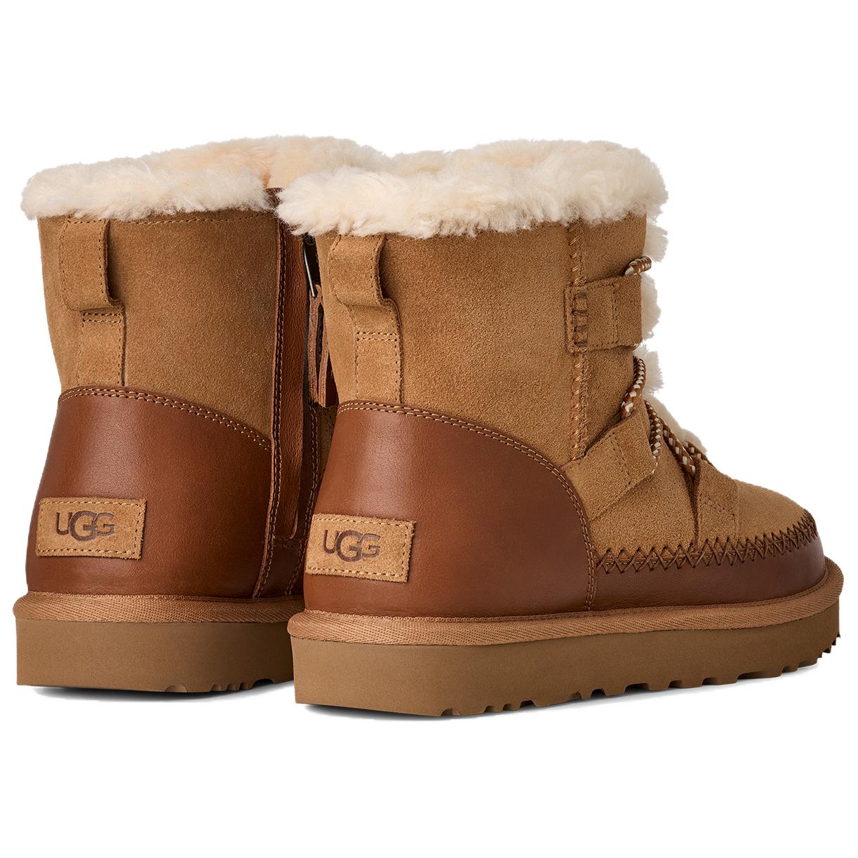 UGG Классические короткие зимние сапоги для женщин в каштановом цвете, цвет Chestnut — фото 3