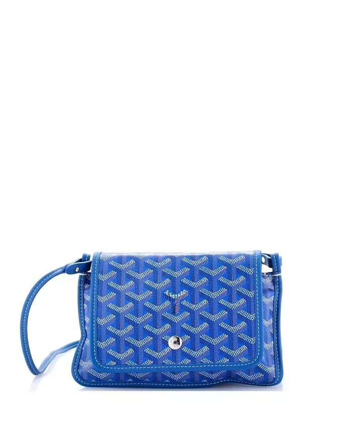 

Кошелек-клатч Plumet из покрытого холста Pre-Owned Goyard, синий