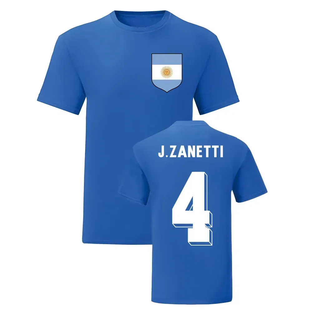 Футболка детская Javier Zanetti National Hero Argentina, синий