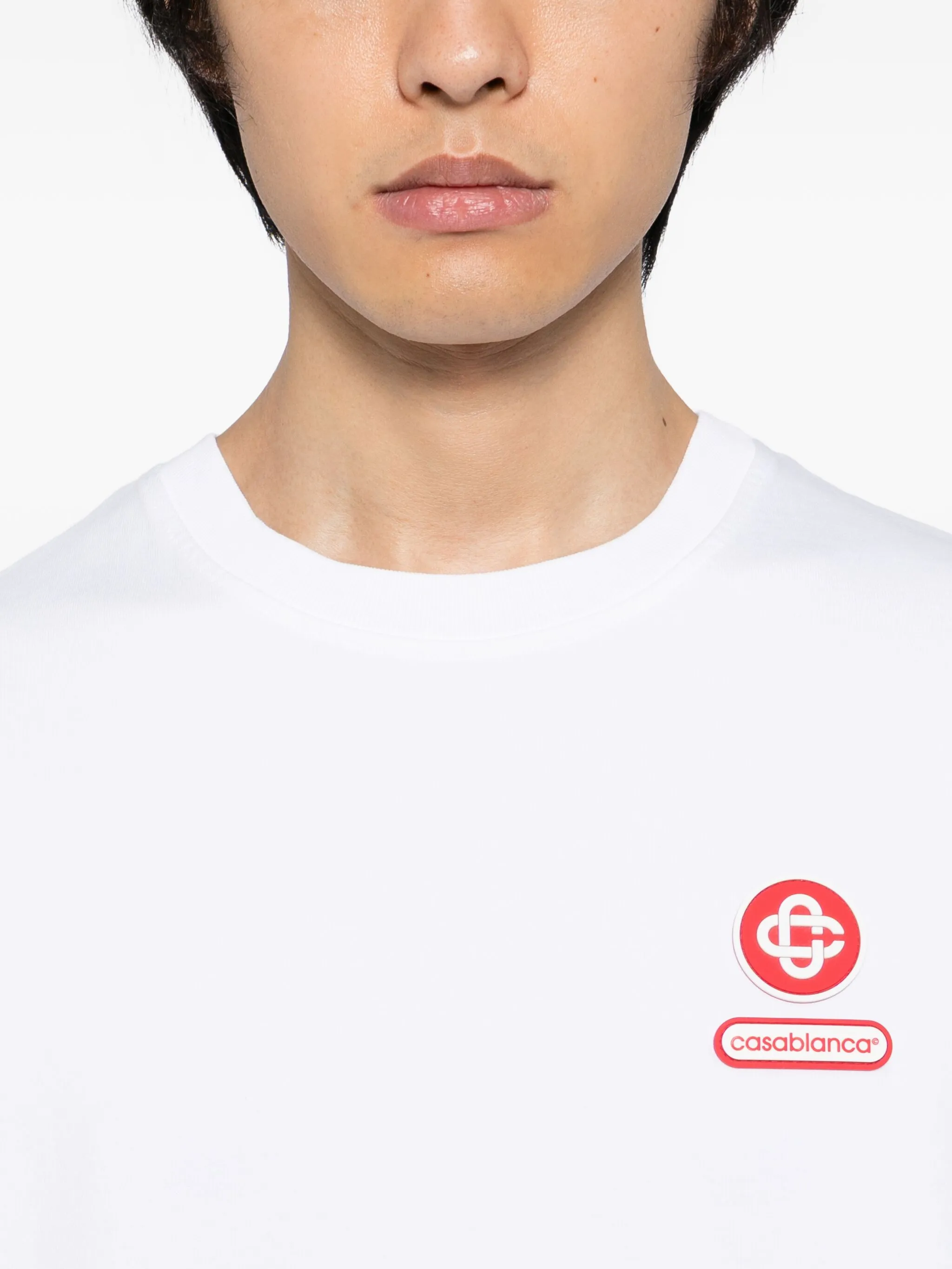 

Футболка с нашивкой-логотипом Casablanca, белый