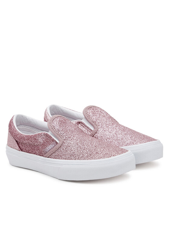 Тканевые кроссовки Classic Slip-On VN000CYTFSL1 Vans, розовый — фото 2