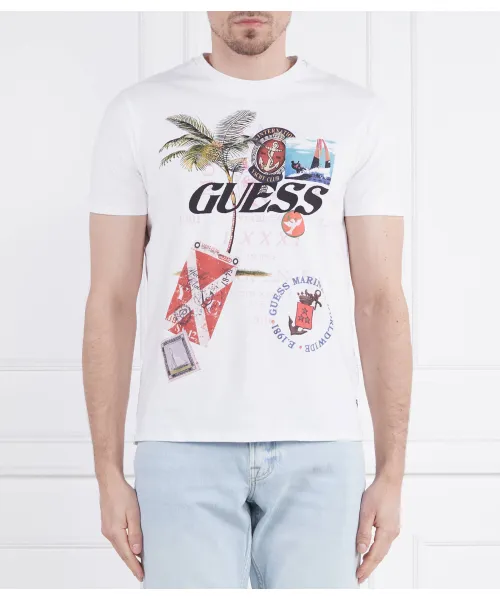 

Футболка Regular fit Guess Jeans, белый