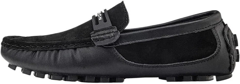 Мокасины замшевые мужские повседневные, Black UOPYNE