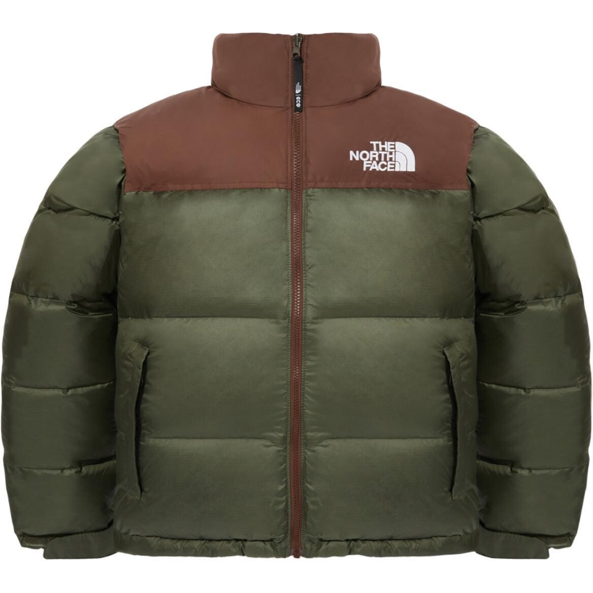 

Мужская куртка Nuptse Down темно-синего цвета хаки The North Face, хаки