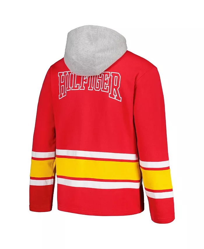Мужская модная толстовка с капюшоном Kansas City Chiefs Ivan красного цвета Tommy Hilfiger — фото 2